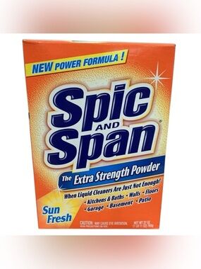 Spic and Span Extra Strength Powder Sun Fresh 27 Oz Discontinued 2005 VTG